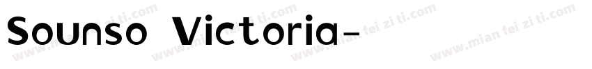 Sounso Victoria字体转换